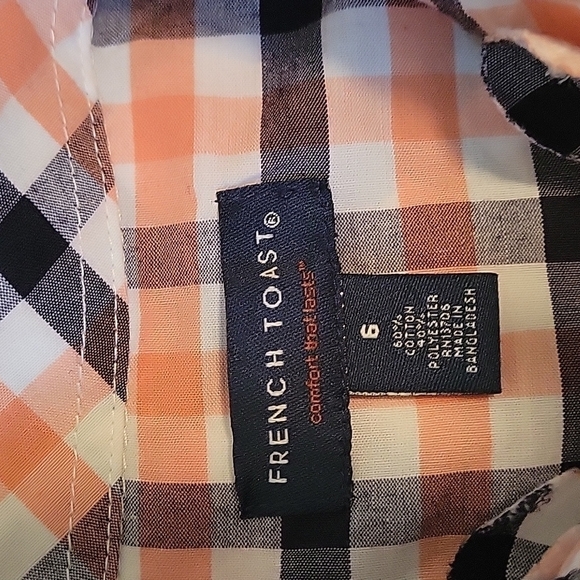 FRENCH TOAST Boy's Long Sleeved Oxford shirt, size 6 - Picture 2 of 4